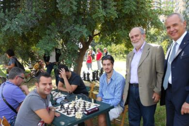Il Vicesindaco di Palermo Cesare Lapiana e il Pres. Reg.le Coni Giovanni Caramazza