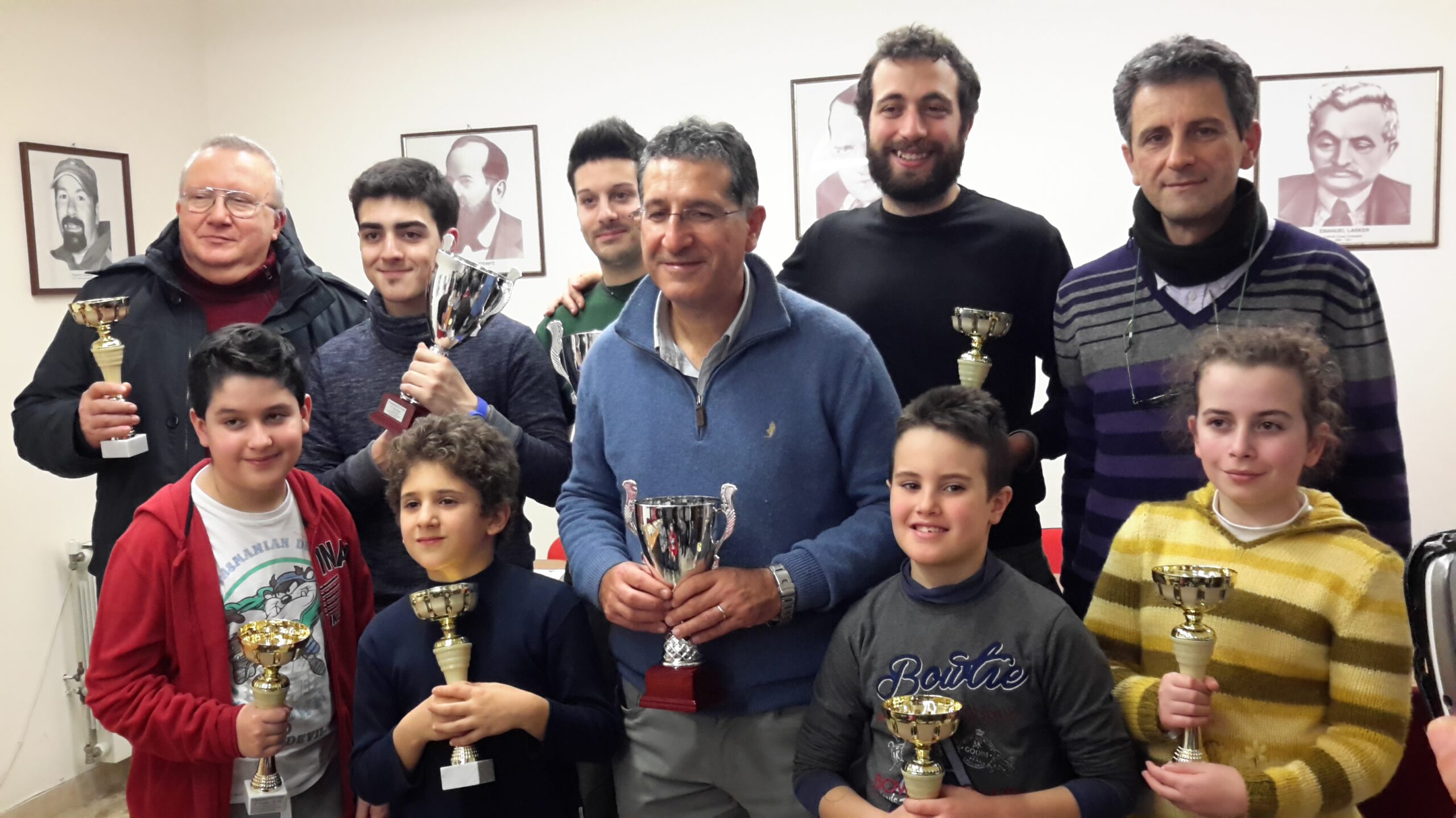 Premiati e sorridenti
