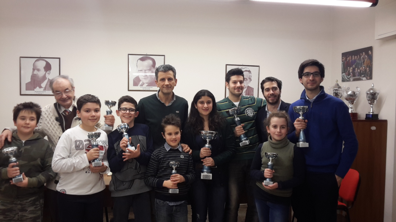 La foto di gruppo dei premiati